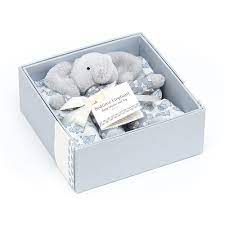 Baby's Bedtime Elephant Muslin & Toy Set by Jellycat