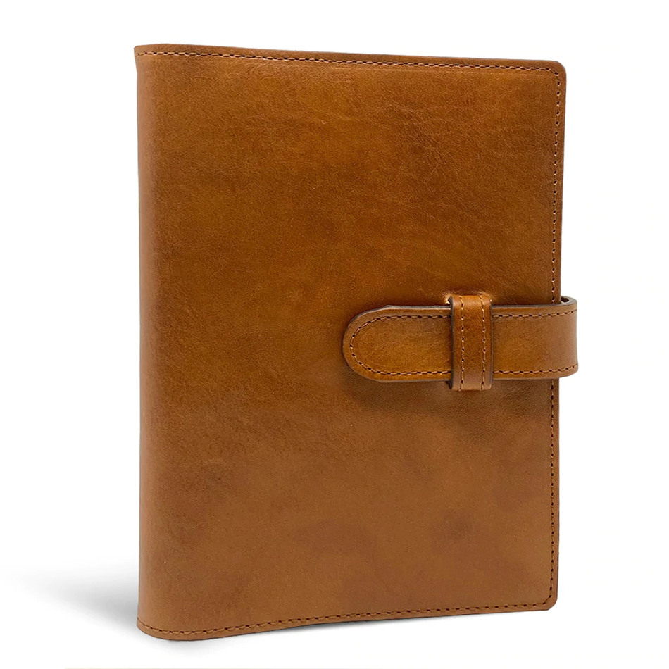 Refillable Leather Journal with Clasp Closure