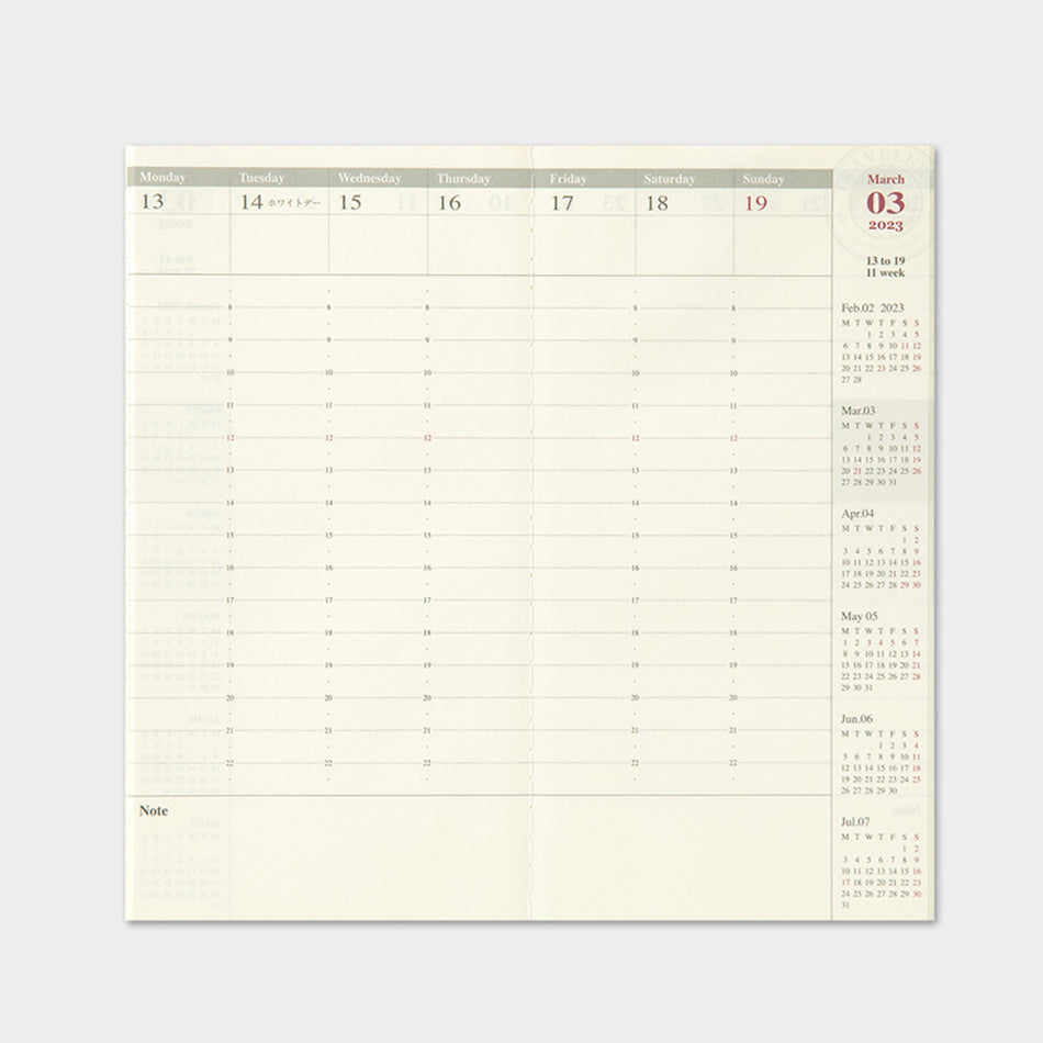Traveler's Notebook 2023 Refills - Standard Size
