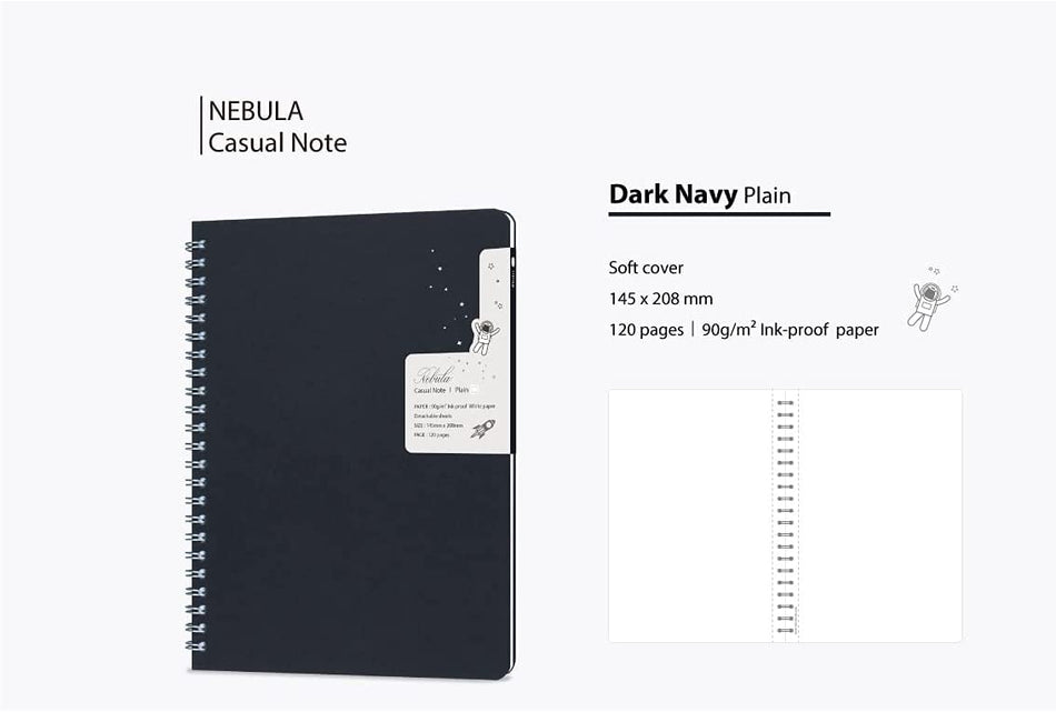 Colorverse Nebula Casual Notebook - Plain (Blank)