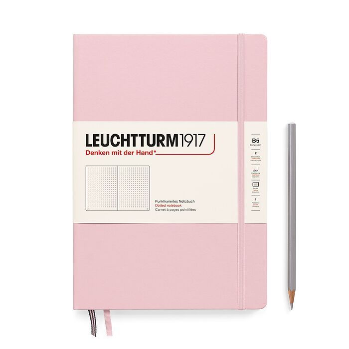 Leuchtturm1917 Hardcover Notebook B5 Dot Grid - Powder
