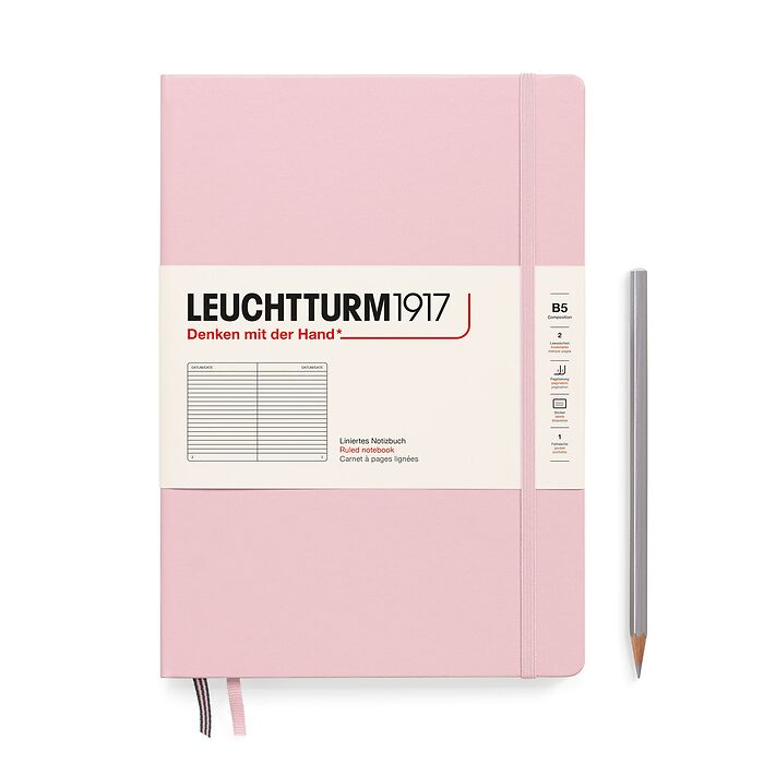 Leuchtturm1917 Hardcover Notebook B5 Lined/Ruled - Powder