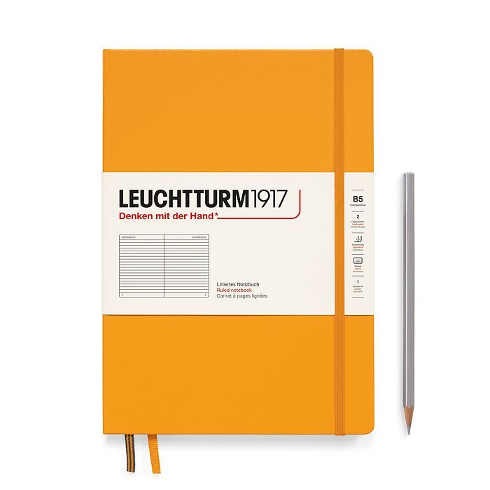 Leuchtturm1917 Hardcover Notebook B5 Lined/Ruled - Rising Sun