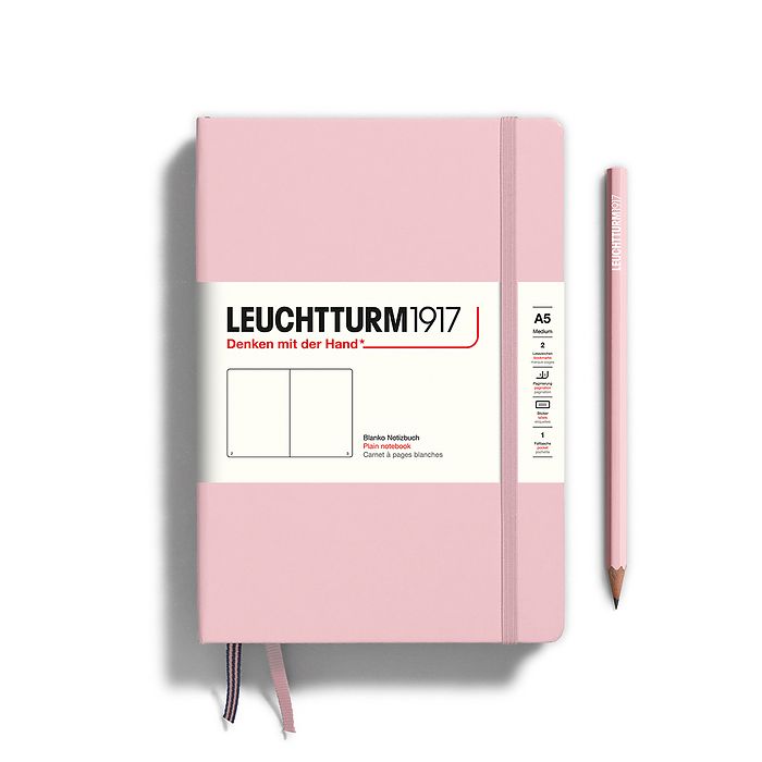 Leuchtturm1917 Hardcover Notebook Medium A5 Blank - Powder