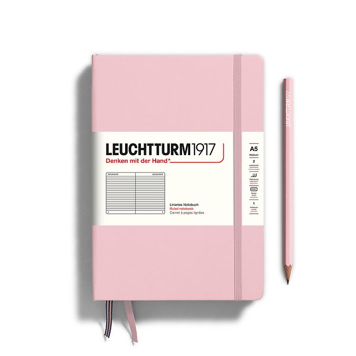 Leuchtturm1917 Hardcover Notebook Medium A5 Ruled  - Powder