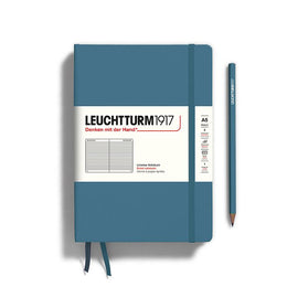 LEUCHTTURM1917 Hardcover Notebook Medium (A5), 251 p., ruled - Stone Blue