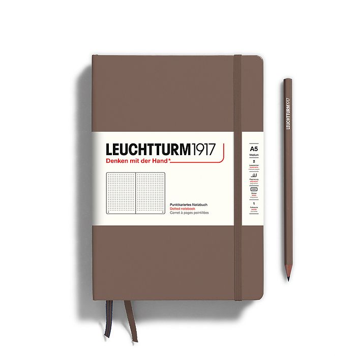 Leuchtturm1917 Hardcover Notebook Medium A5 Dotted  - Warm Earth