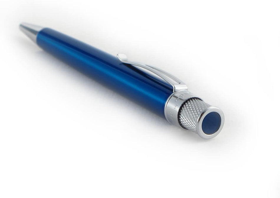 Retro 1951 Tornado Rollerballs -Classic Lacquer with Chrome Trim - Peacock Blue