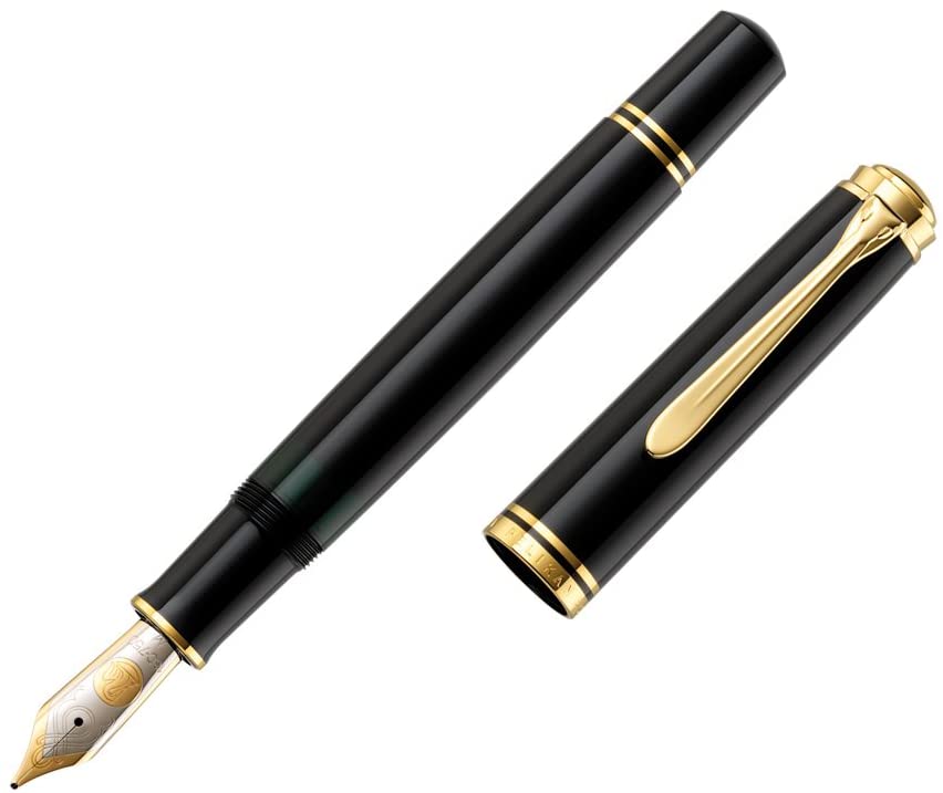 Pelikan Souverän M1000 Fountain Pen - Black and Gold