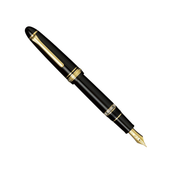 Sailor 1911L Realo Fountain Pen - Black with Gold Trim