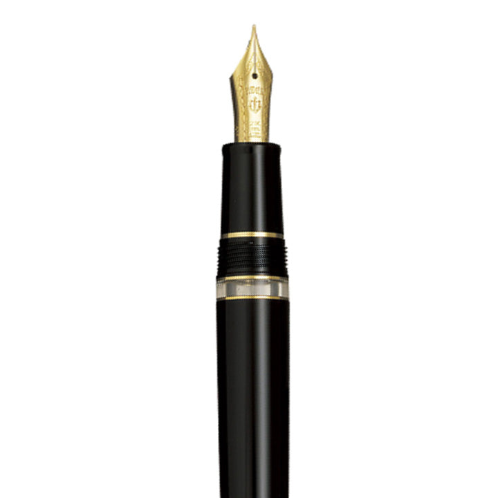 Sailor 1911L Realo Fountain Pen - Black with Gold Trim