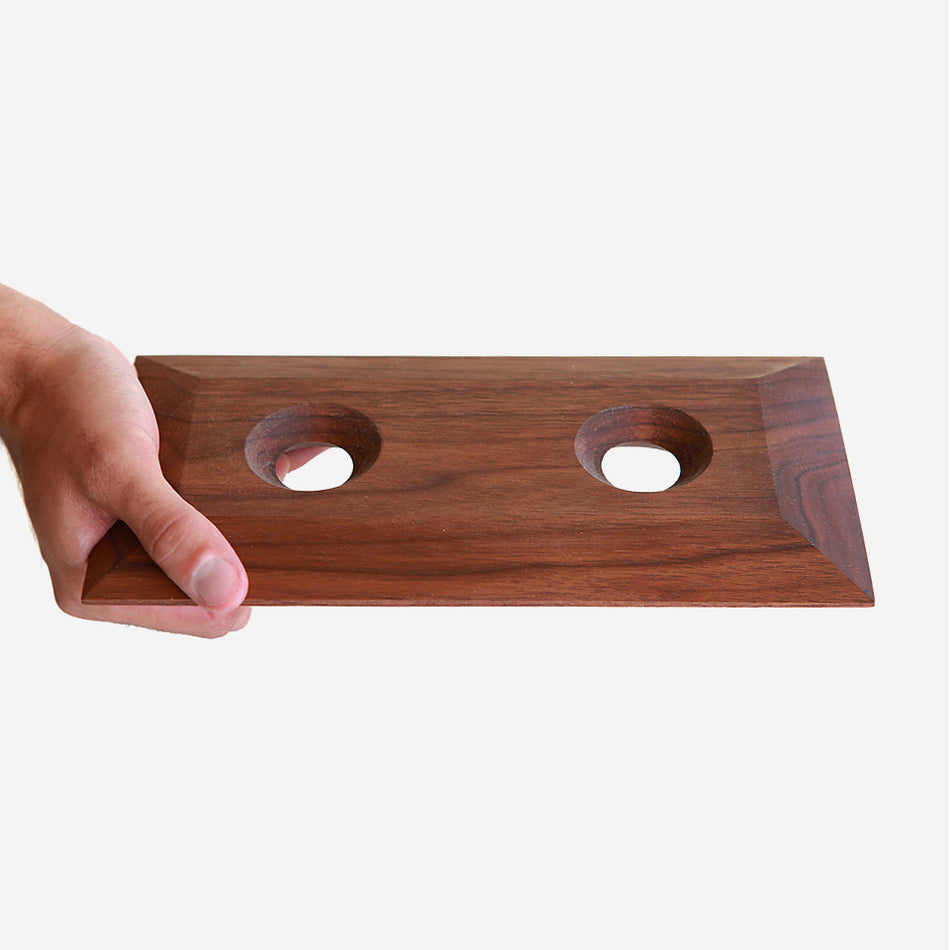 Sempli Cupa-Lift - Walnut Tray for Two Cupa Glasses (Glasses not included)
