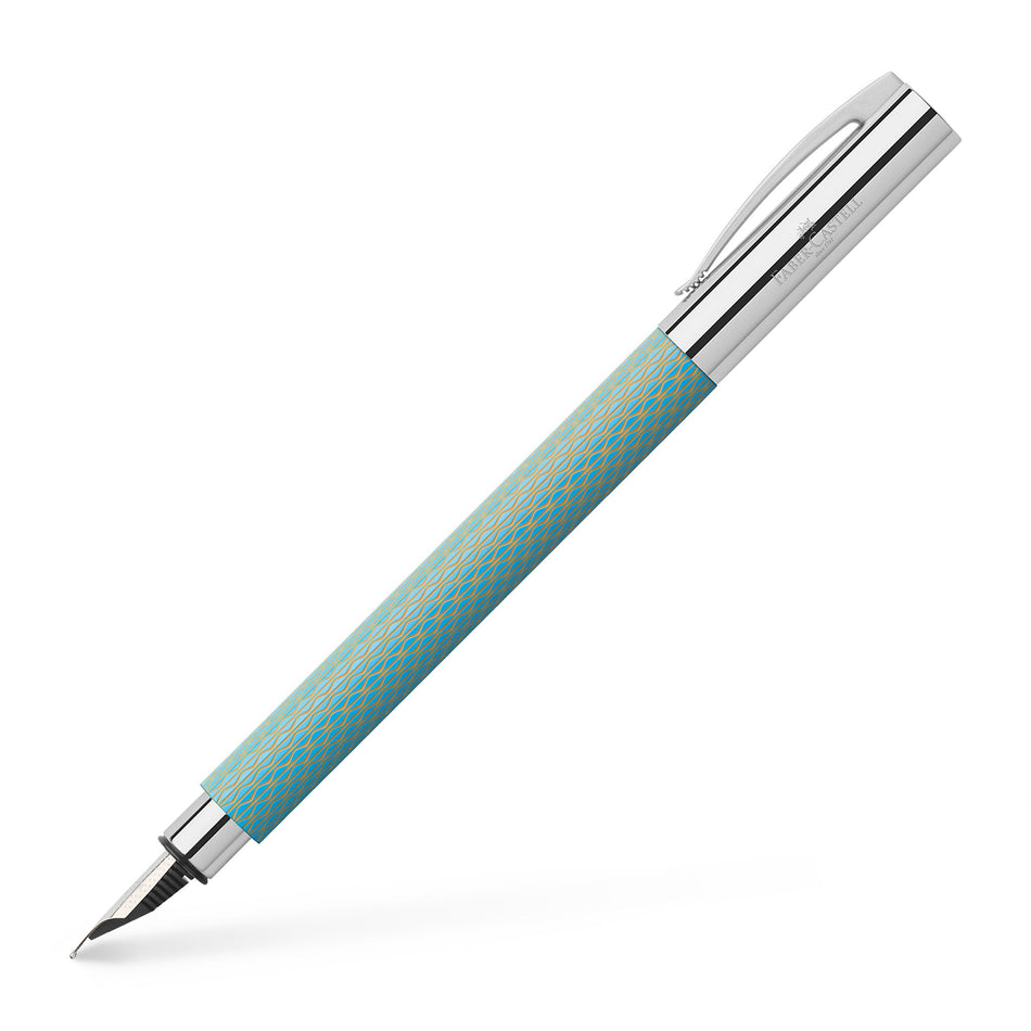 Faber-Castell Ambition Fountain Pen - OpArt Sky Blue