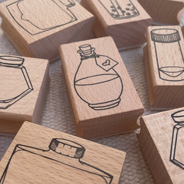 Saiko Stationery Wooden Handle Ink Swatching Stamp - Love Potion