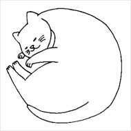 Midori Paintable Stamp Self Inking - Cat