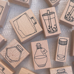 Saiko Stationery Wooden Handle Ink Swatching Stamp - Love Potion