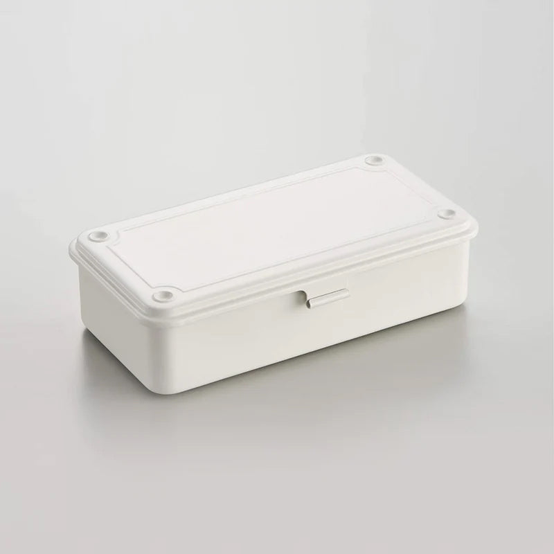 Toyo Steel Co. Japanese Stackable Steel Boxes - White