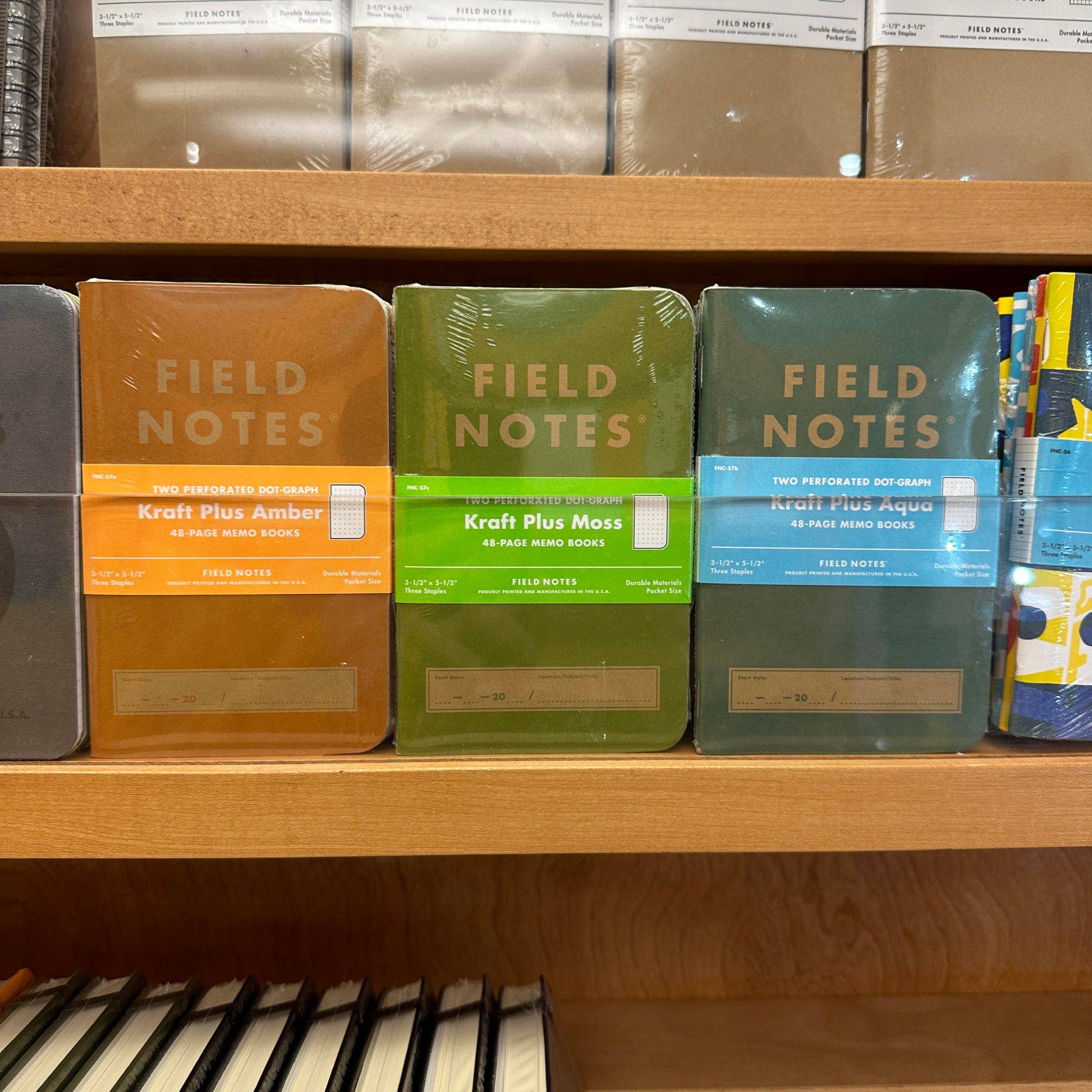 Field Notes • Kraft Plus, Aqua, 2-pack